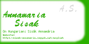 annamaria sisak business card